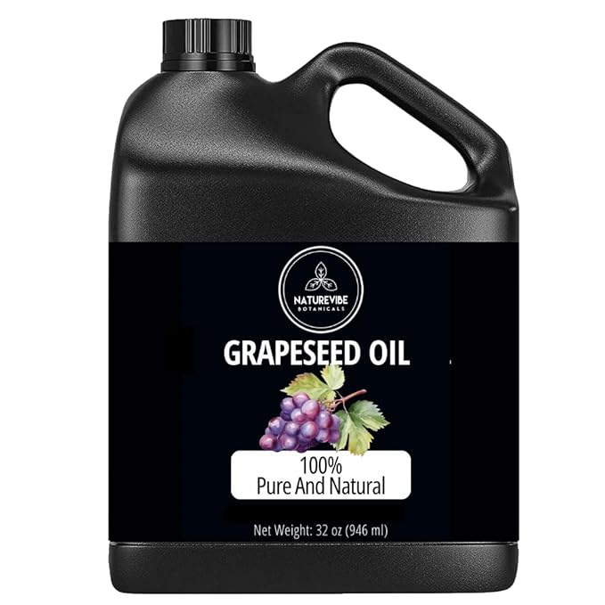 Naturevibe Botanicals Grapeseed Oil 32 Ounces