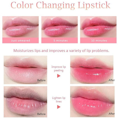 BINGBRUSH 3Pcs Color Changing Lipstick Queen,Long Lasting Lip BINGBRUSH