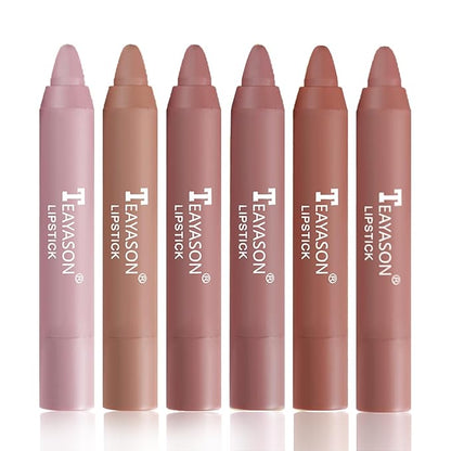 Nude Lipstick Set Matte Lipstick Waterproof Long Lasting Long