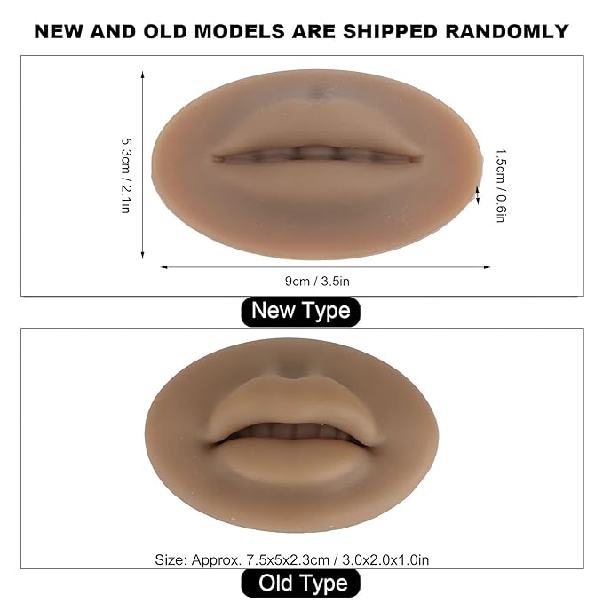 ZJchao Silicone Fake for Lips, 3d Lips Practice Microblading
