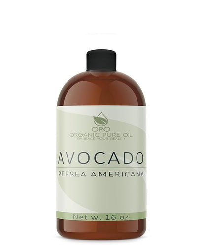 Avocado Oil - Pure, Unrefined, Partially Filtered, Non-GMO, Vegan, Bulk Carrier - 16 oz - for Skin, Hair, Nails, Body, Face, DIY, Deep Hydration, Nourishing, Moisturizing - Packaging May Vary