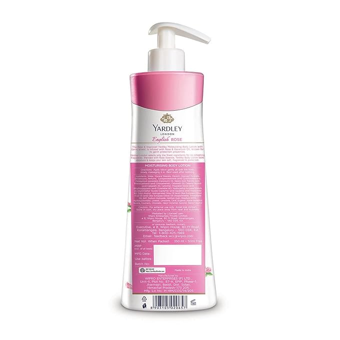 Yardley London - English Rose Hand & Body Lotion For Women, 350Ml