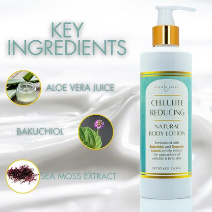 Cellulite Reducing Natural Body Lotion – Hydrating, Toning & Firming, 8 oz