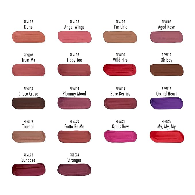 Ruby Kisses Forever Matte Liquid Lipstick 5 Pack RFML08&13&14&21&22