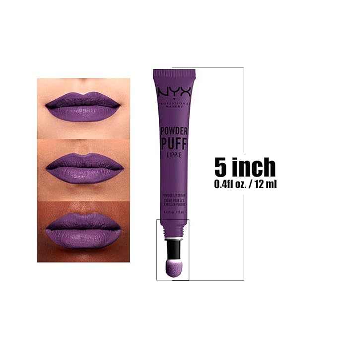 Powder Puff Lippie Lip Cream Makeup Lipstick Paint Net Wt 0.4 fl oz / 12 ml Free ZipBag (PPL14 : SENIOR CLASS)