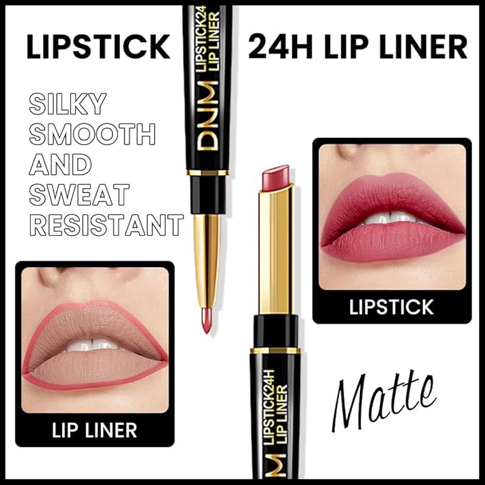 evpct 1Pcs Lip Liner and Lipstick Set Kit Lip