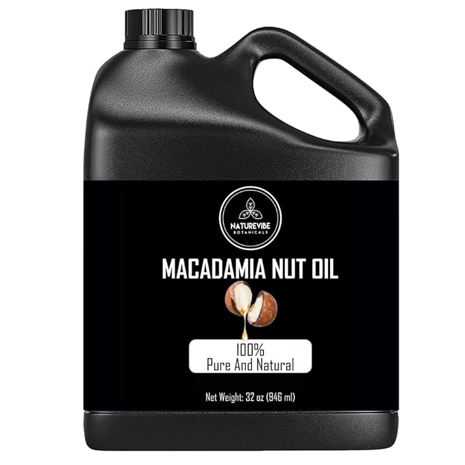 Naturevibe Botanicals Macadamia Oil 32 Ounces