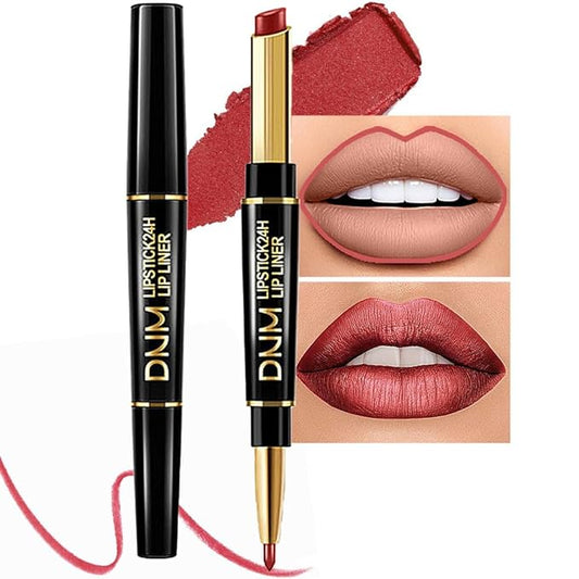 evpct 1Pcs Mauve Red Metallic Lip Liner and Lip