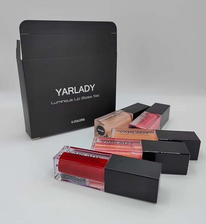 5pcs lip gloss combination set, 4pcs Shiny Lip gloss