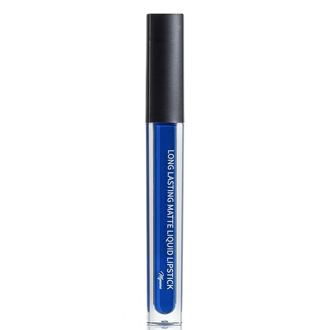 Mynena Blue Long-Lasting Matte Liquid Lipstick | Intense Color, Smudge-Proof & Waterproof | Comfortable, Hydrating Shea Butter | Vegan & Cruelty-Free | Mavi