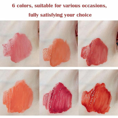Yasovigi 6pcs Jelly Lip Gloss Bear Lip Stain Yasovigi