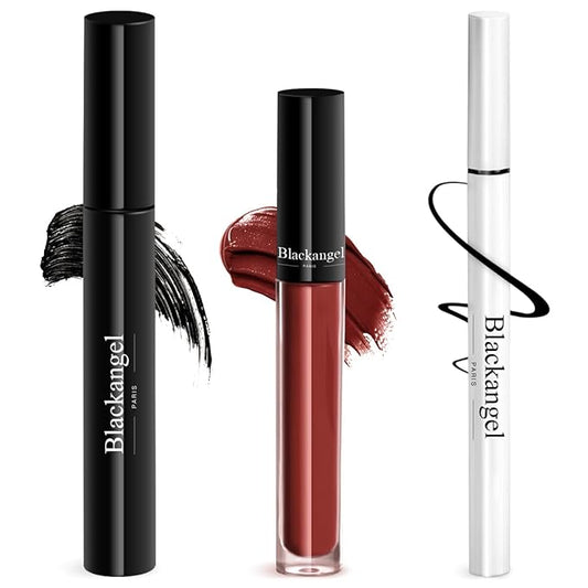 Blackangel Lash-Lengthening Black Mascara, Super Stay Matte Liquid Blackangel
