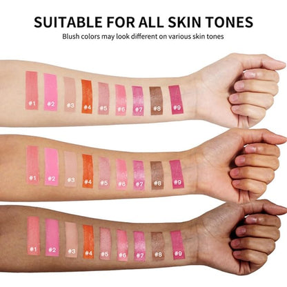 MAEPEOR Matte Liquid Blush 9 Colors Soft Cream (Color 08)