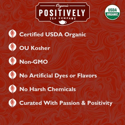 Organic Positively Tea Company, English Breakfast Black Tea, Loose Leaf, 4 Ounce