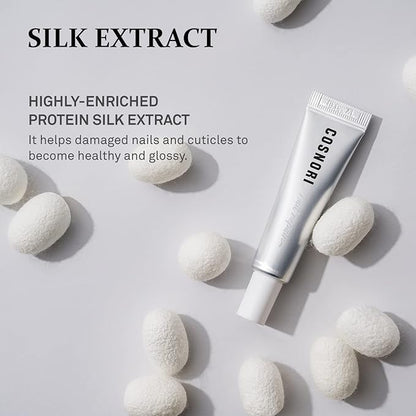 COSNORI Silk Repair Nail Cream - Intensive Nail & Cuticle Hydration with Silk-Fibroin - Non Oily Formula - For Dry & Damaged Nails - Gel Nail Recovery, 15ml (0.5 fl. oz.)