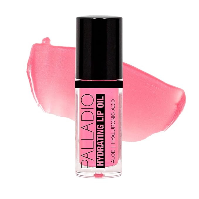 Palladio Hydrating Lip Oil Infused with Hyaluronic Acid, Hydrating