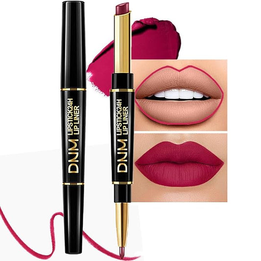 evpct 1Pcs Plum Red Lip Liner and Lipstick