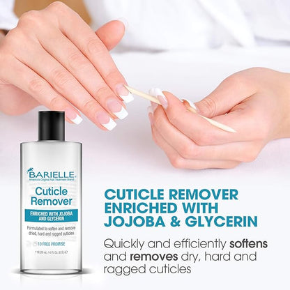 Barielle Cuticle Besties Nail & Cuticle Treatment 4-PC Set - Deluxe Nail Care & Cuticle Care Collection