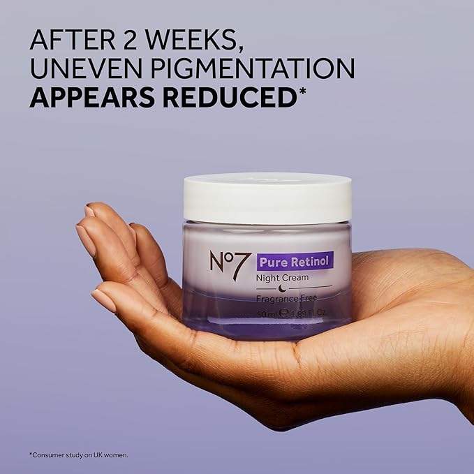 No7 Retinol Collection - Includes Retinol Night Repair Cream (25ml), Eye Cream (5ml), 0.3% Night Concentrate (10ml), Velvet Eye Mask & Pillow Mist (75ml) (5 Count)