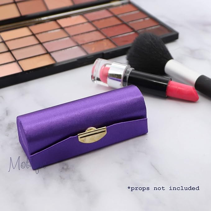 Motique Accessories Solid Satin Ladies Lipstick Case With