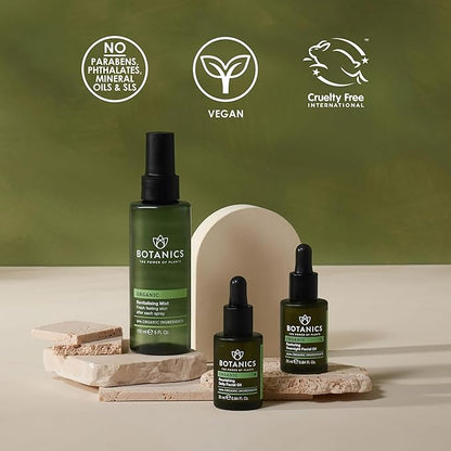 Botanics Hydrating Face Mist - Revitalizing Rose Water Spray for Face - Helps Skin Feel Smooth & Moisturized - Made with 98% Organic Ingredients - Vegan & Cruelty-Free Skin Care Spray (5 Fl Oz)
