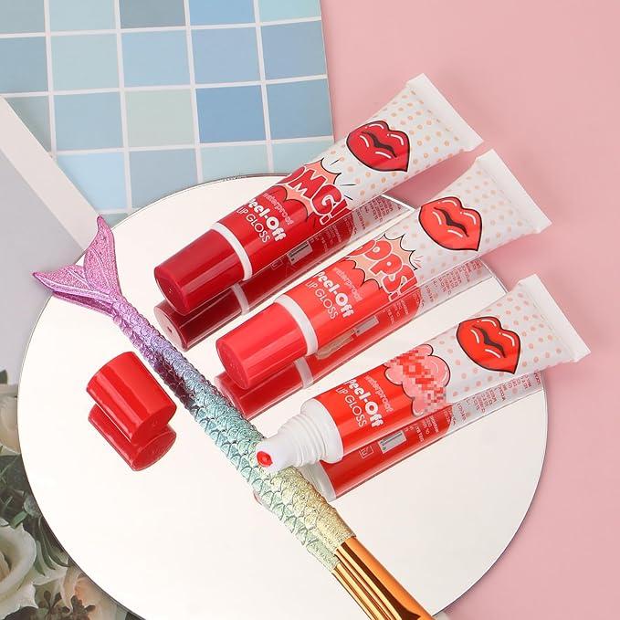3 Colors Sexy Colors Lip Gloss Sets Waterproof Gloss