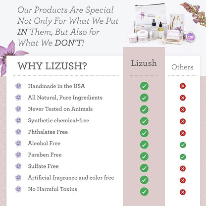 Lizush Grapefruit Body Oil - 2 oz Natural, Vegan, Non-GMO Moisturizing Bath Oil for Silky Skin with Premium Essential Oils - Handmade in the USA