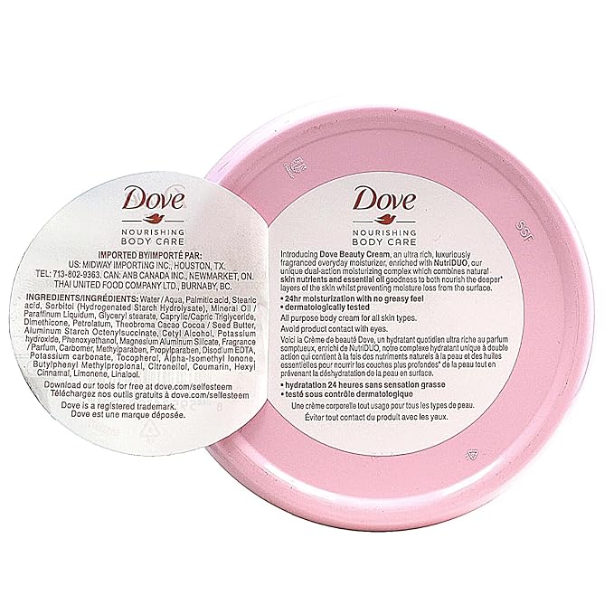 Dove Nourishing Body Care, Face, Hand,