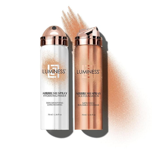 LUMINESS Silk Airbrush Spray Foundation & Primer Kit - Warm)