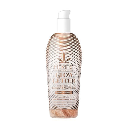 Hempz Glow Getter, Hydrating Body Oil with Shimmer 6.76 oz.