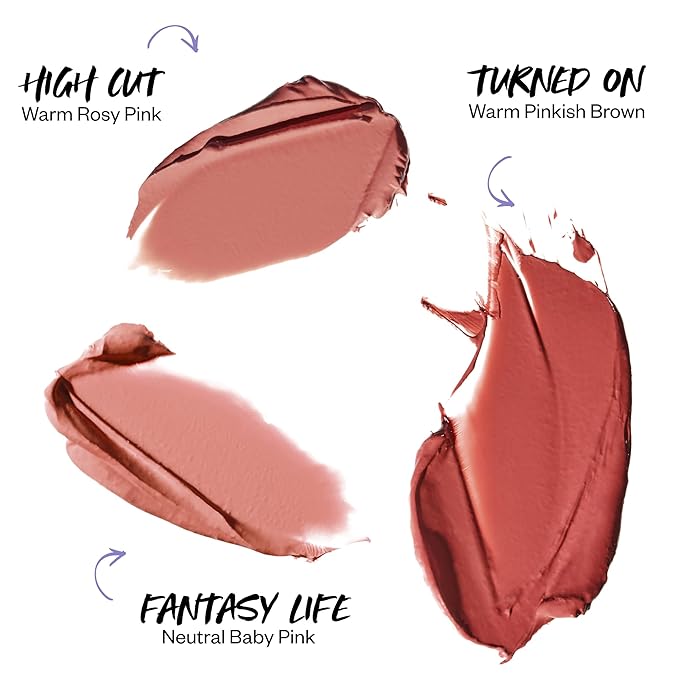 Kosas Mini Nude Lipstick Set of 3 Shades Mango