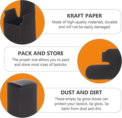 50Pcs Kraft Paper Lipstick Boxes, Essential Oil Packaging Packaging