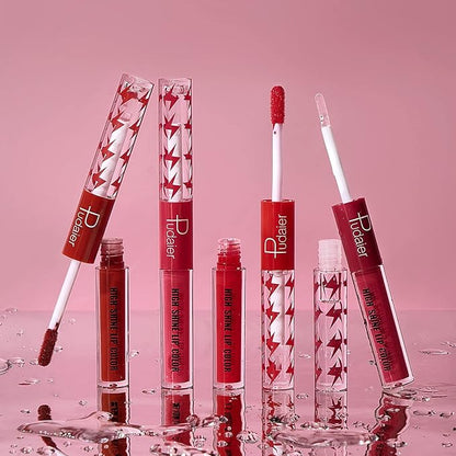 Liquid Lipstick with Clear Lip Gloss, Liquid Lip Gloss,