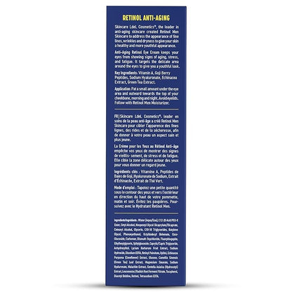 Retinol Men’s Eye Cream – The Original Retinol Eye Treatment For Men – Targets Under-Eye Area to Reduce Puffiness & Dark Circles, Boost Hydration & Drastically Minimize the Visible Signs Of Aging