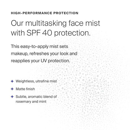 Supergoop! (Re)setting Refreshing Mist, 1 fl oz - SPF 40 PA+++ Facial Mist - Sets Makeup, Refreshes UV Protection & Helps Filter Pollution - Light, Natural Scent