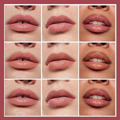 Upgrade Press Lipstick Set,3 Colors Natural Velvet Long Upgrade