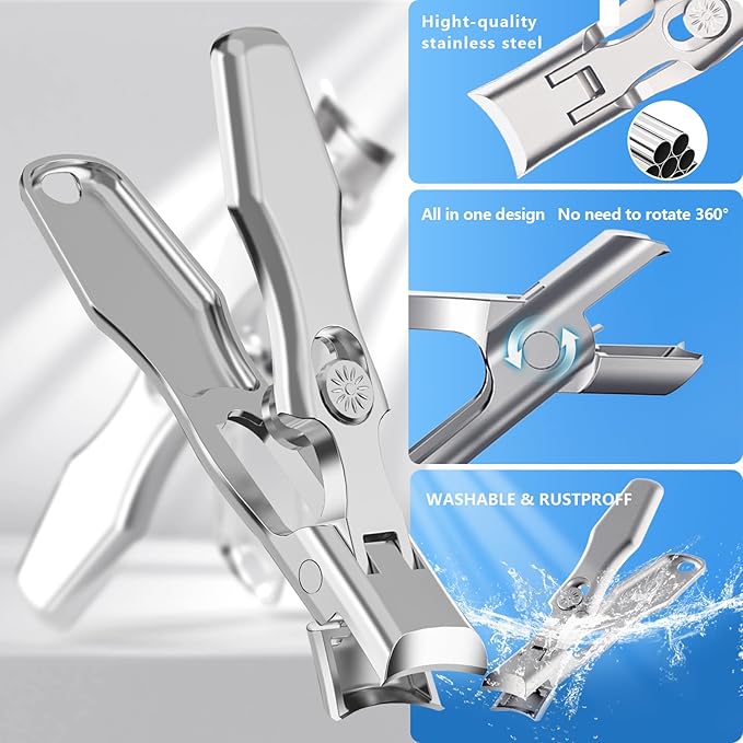 Toenail Clippers for Thick Toenails,3Pcs