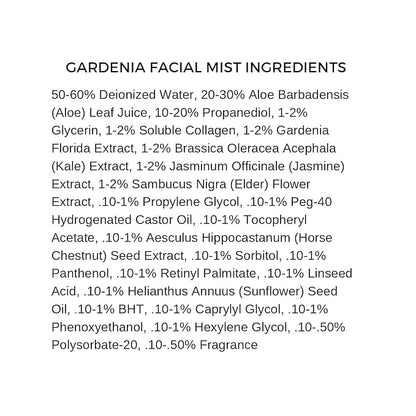 Georgette Klinger Gardenia Facial Mist - Collagen-Infused Face Spray, Long-Lasting Makeup, Hydration for Dewy and Smooth Skin, Anti Aging for All Skin Types- 4.2 oz