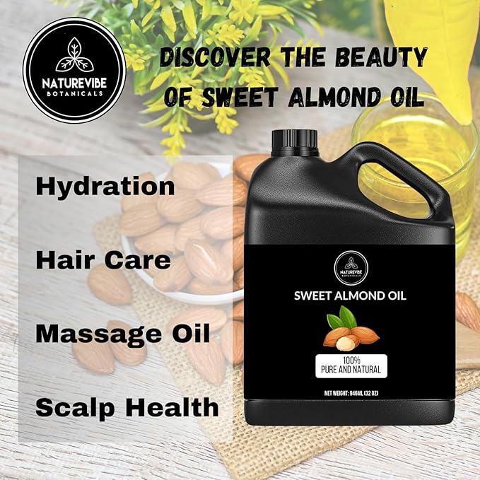 Naturevibe Botanicals Sweet Almond Oil 32
