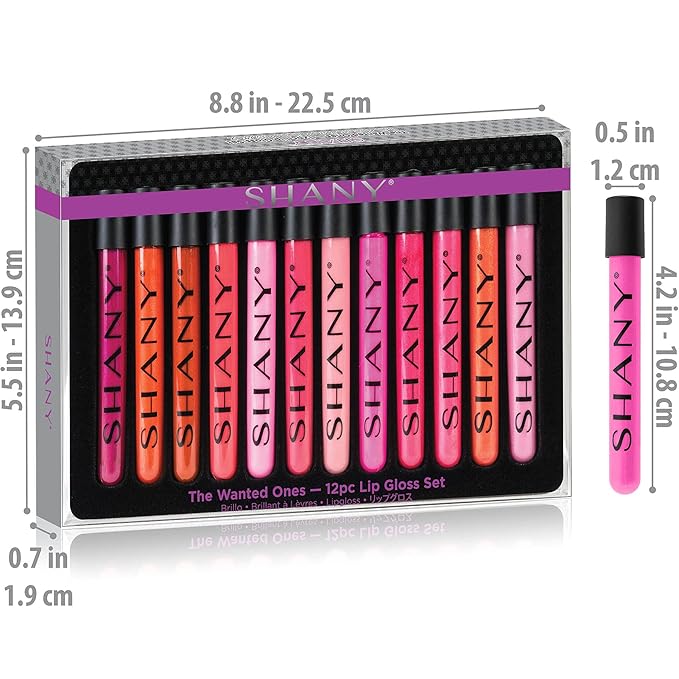 SHANY The Wanted Ones - 12 Piece Lip Gloss