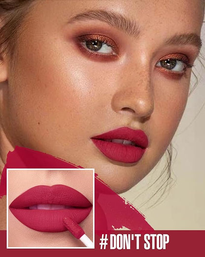 Red Lipstick Matte, Berry Red Liquid Lipstick Long Long