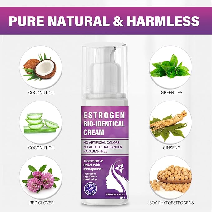 Estrogen Cream for Women, Vegan Estrogen