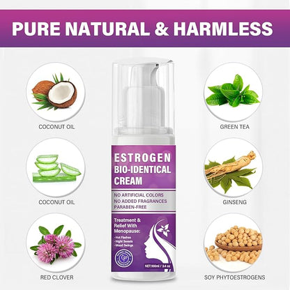 Estrogen Cream for Women, Vegan Estrogen