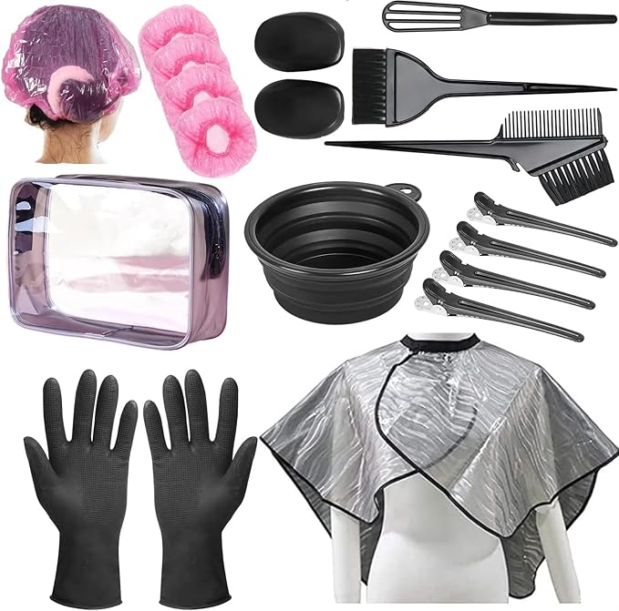 Hair Dye Kit 18 Pieces