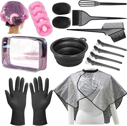 Hair Dye Kit 18 Pieces