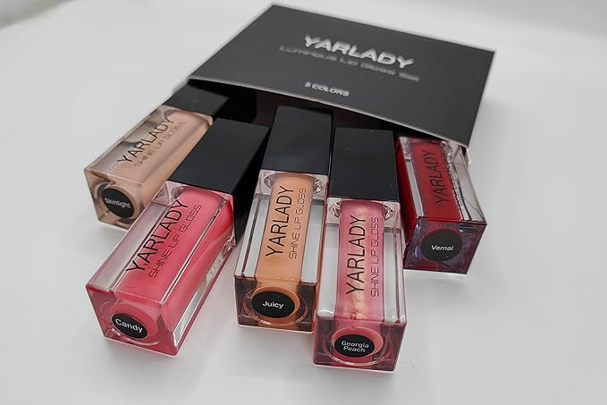 5pcs lip gloss combination set, 4pcs Shiny Lip gloss