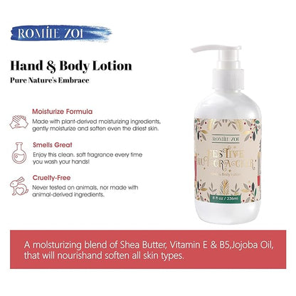 Christmas Hand & Body Lotion with Moisturizing Shea Butter - The Nutcracker - Infused with The Nutcracker Aroma - 236 ML / 8 FL OZ