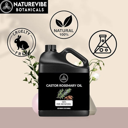 Naturevibe Botanicals Castor Rosemary Oil 32