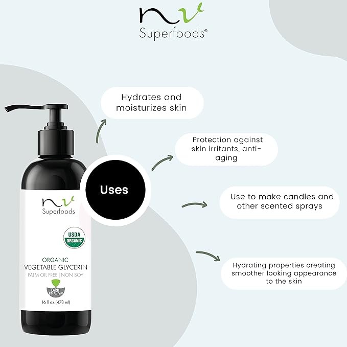 Organic Vegetable Glycerin - 16 Fl