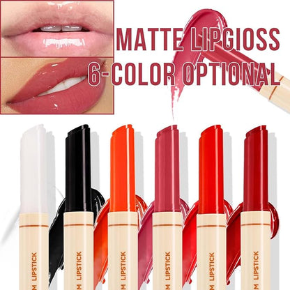 Wine Moisturizing Lipstick Korean Glossy Juicy Tinted Lip Balm, Long Lasting Non-Stick Lip Gloss Mirror Glass Lip Makeup,Lip Tint Stain Stick, High-gloss for Plumper Looking Lips,Vegan, 06